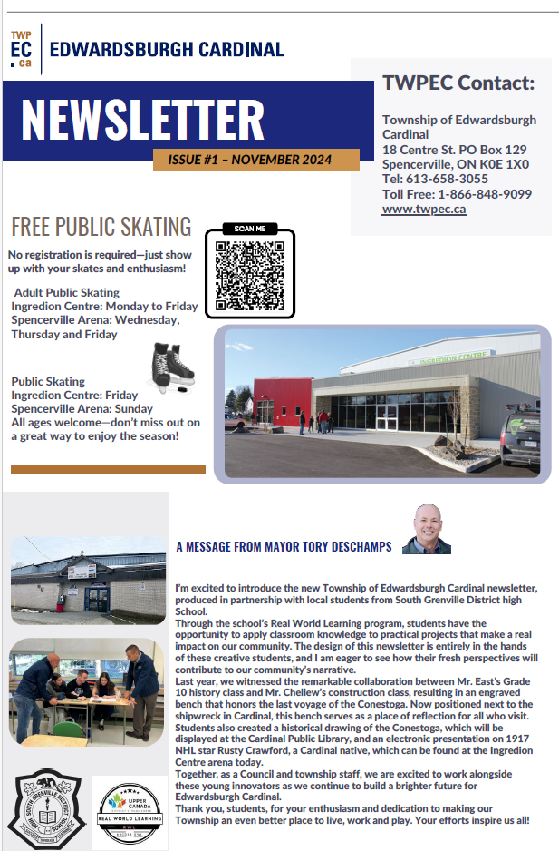 Front Page of November 2024 Newsletter